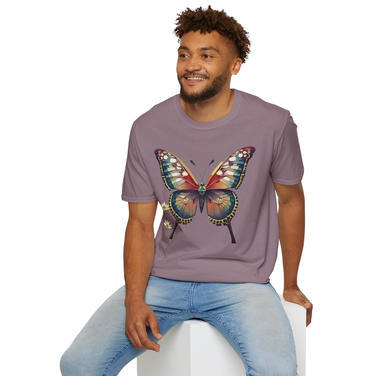 Unisex Butterfly Monarch Shirt Softstyle Tee Gildan 64000 Short Sleeve For Everyday Comfort