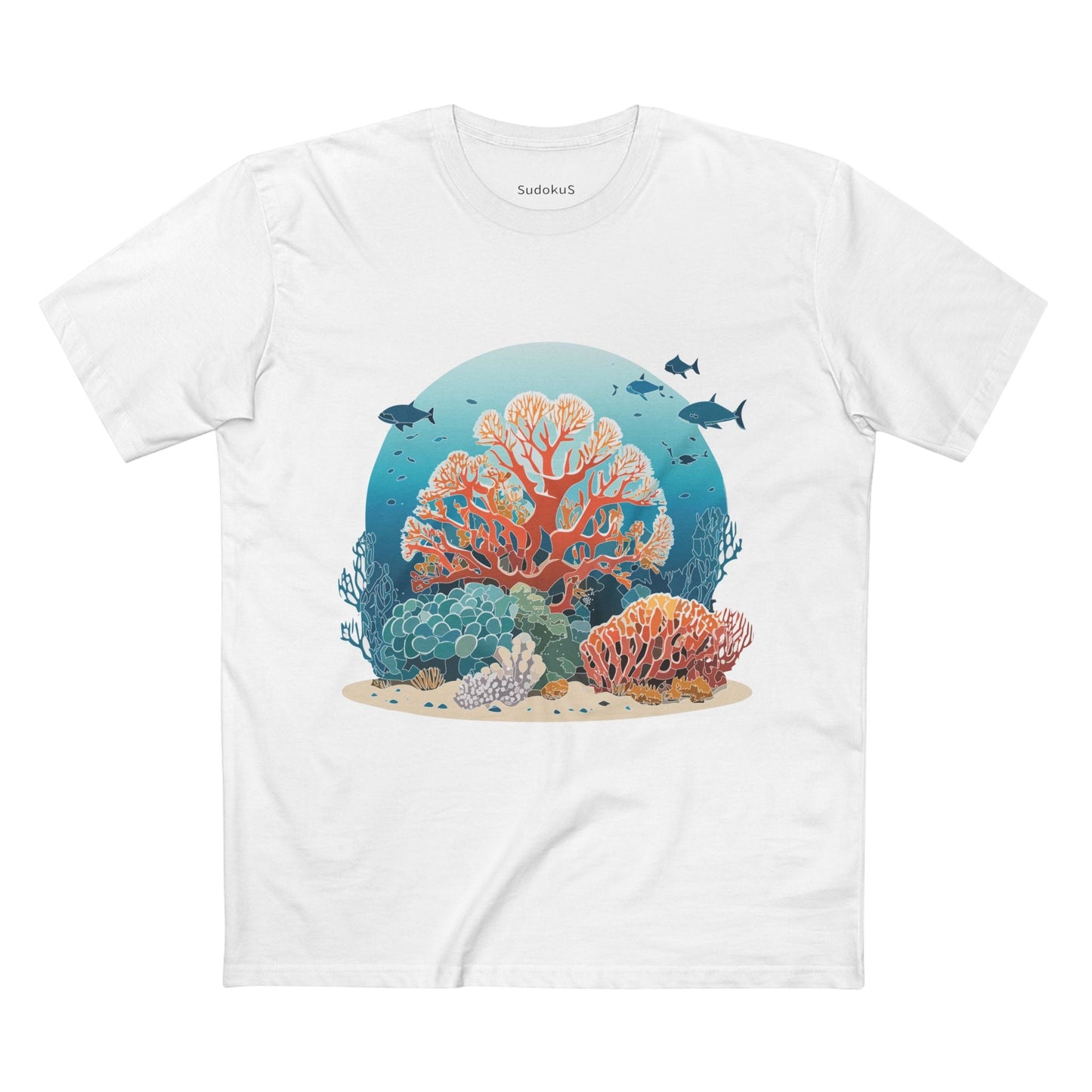 Ocean Coast Graphic Unisex 100 Cotton Staple Tee 3