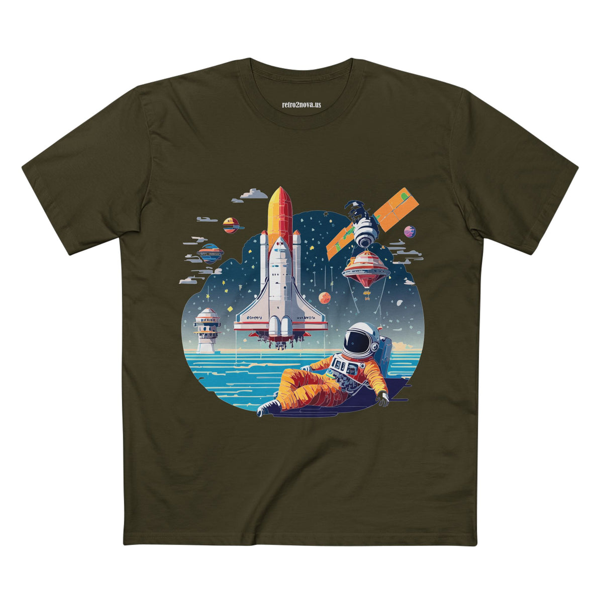 Cosmos Astronaut Graphic Tee Staple Unisex 100 Cotton Tee Shirt - CS-35