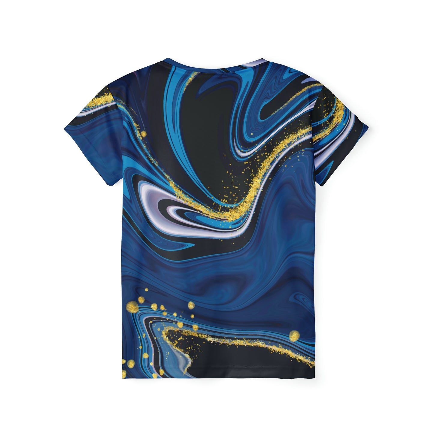 Poly Jersey Tee Shirt with abstract prints