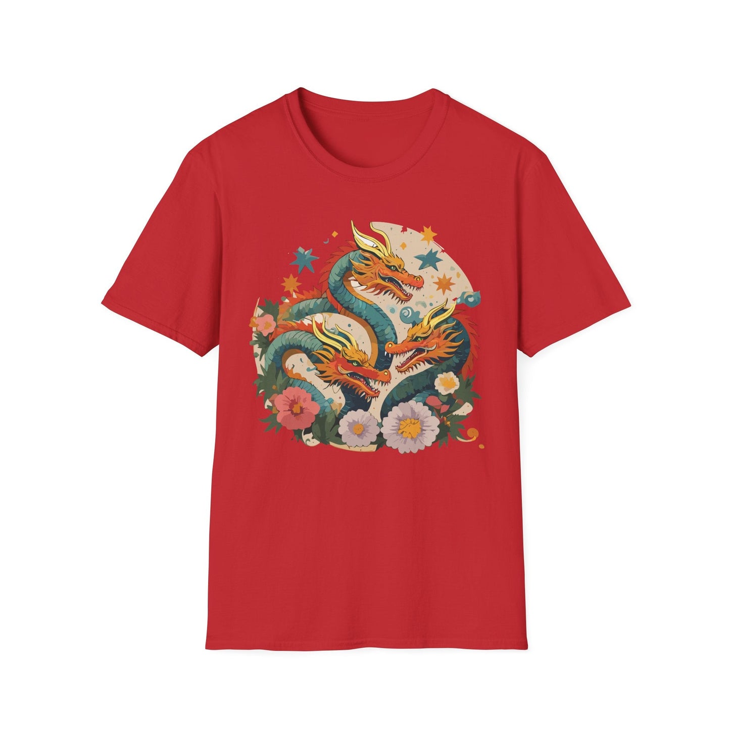Dragon Graphic Unisex 100 Cotton Tee with Animal Artwork Design 10