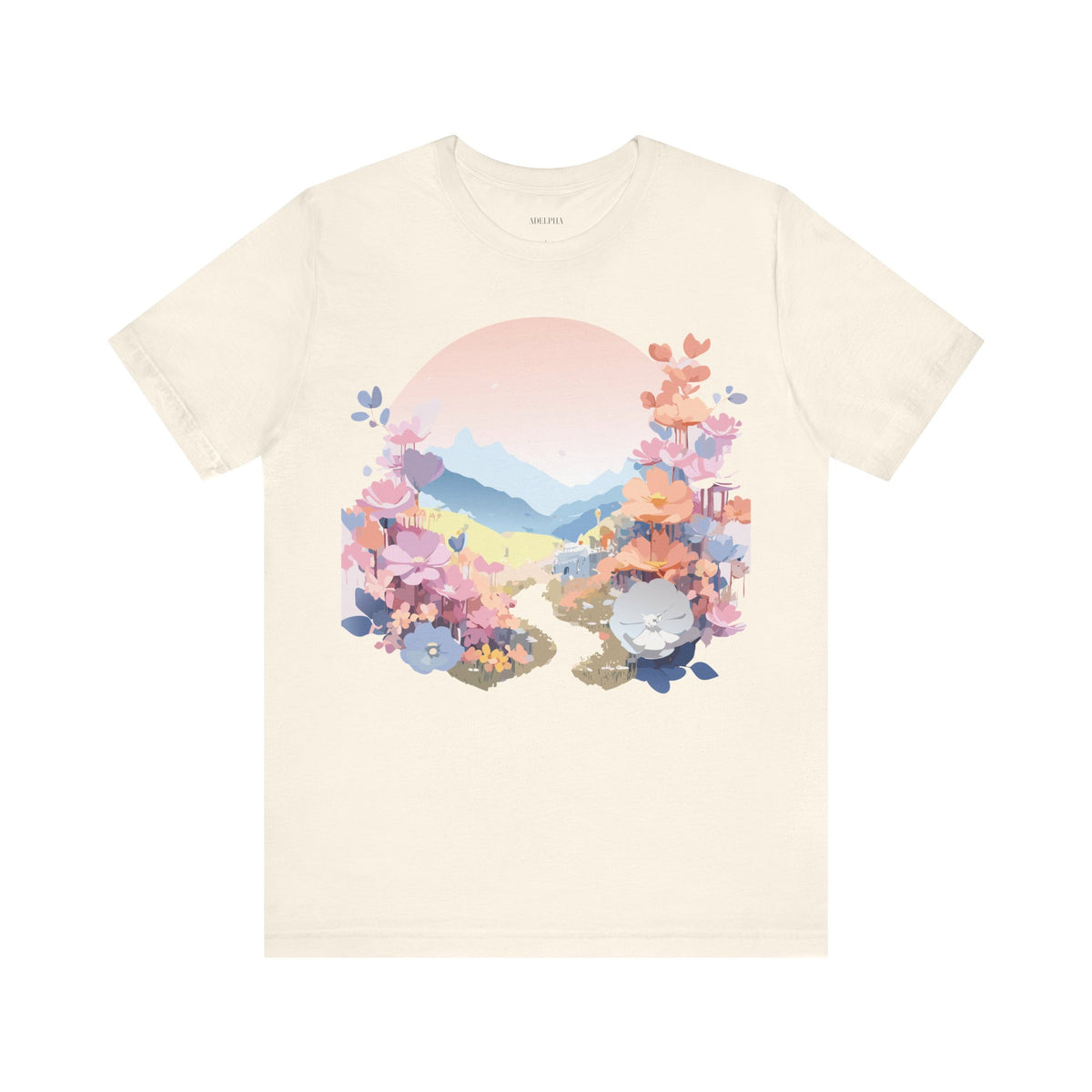 Floral Graphic Tee Shirt - Bella+Canvas Unisex 100 Cotton 18