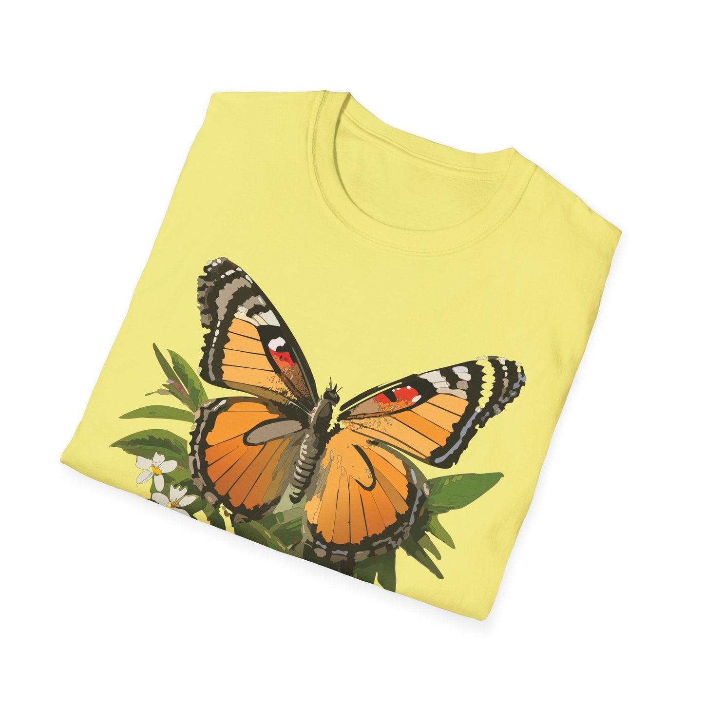 Monarch Butterfly Shirt Unisex Softstyle Tee 100 Percent Ring Spun Cotton Gildan 64000