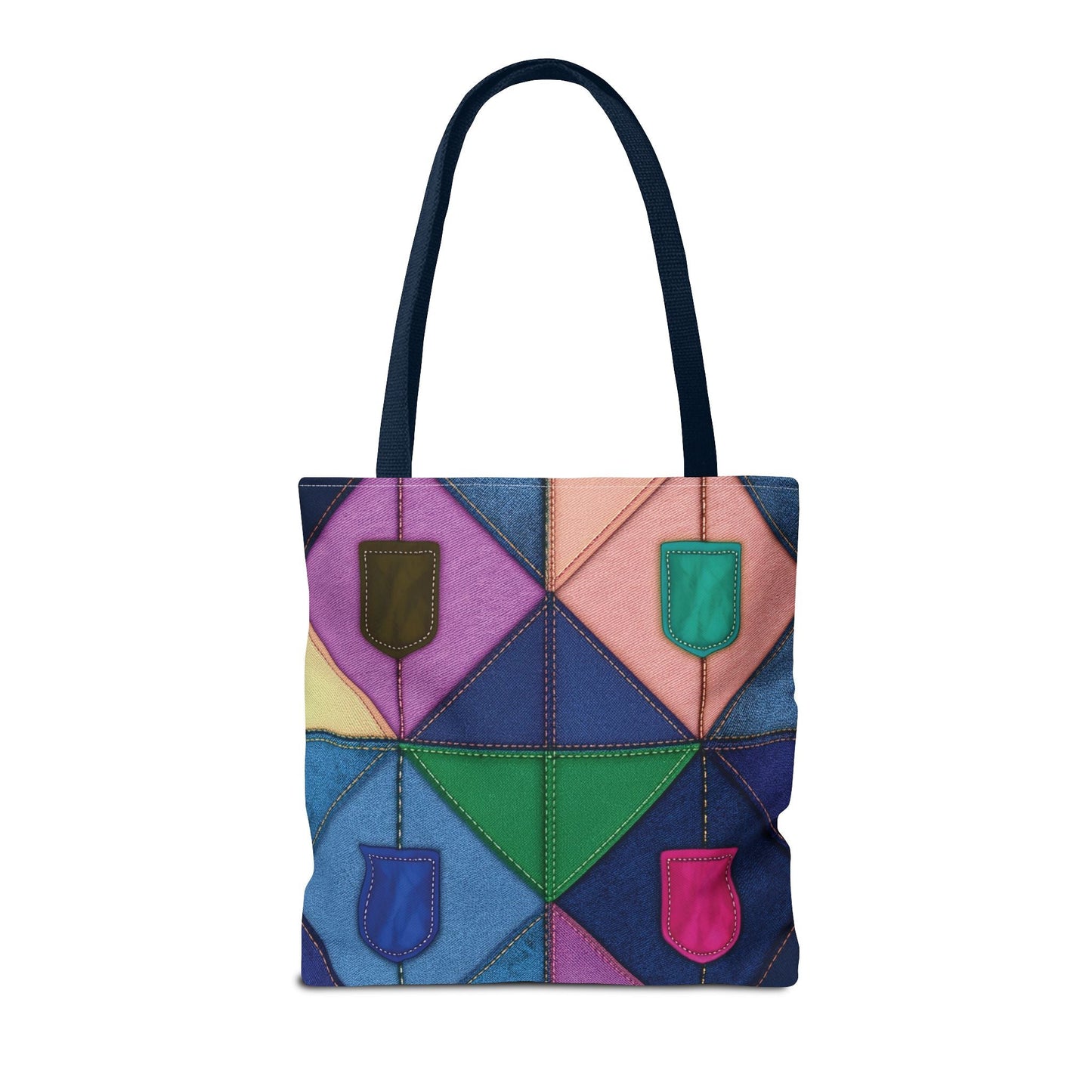 Denim Canvas Bag, Tote Bag Denim Printify