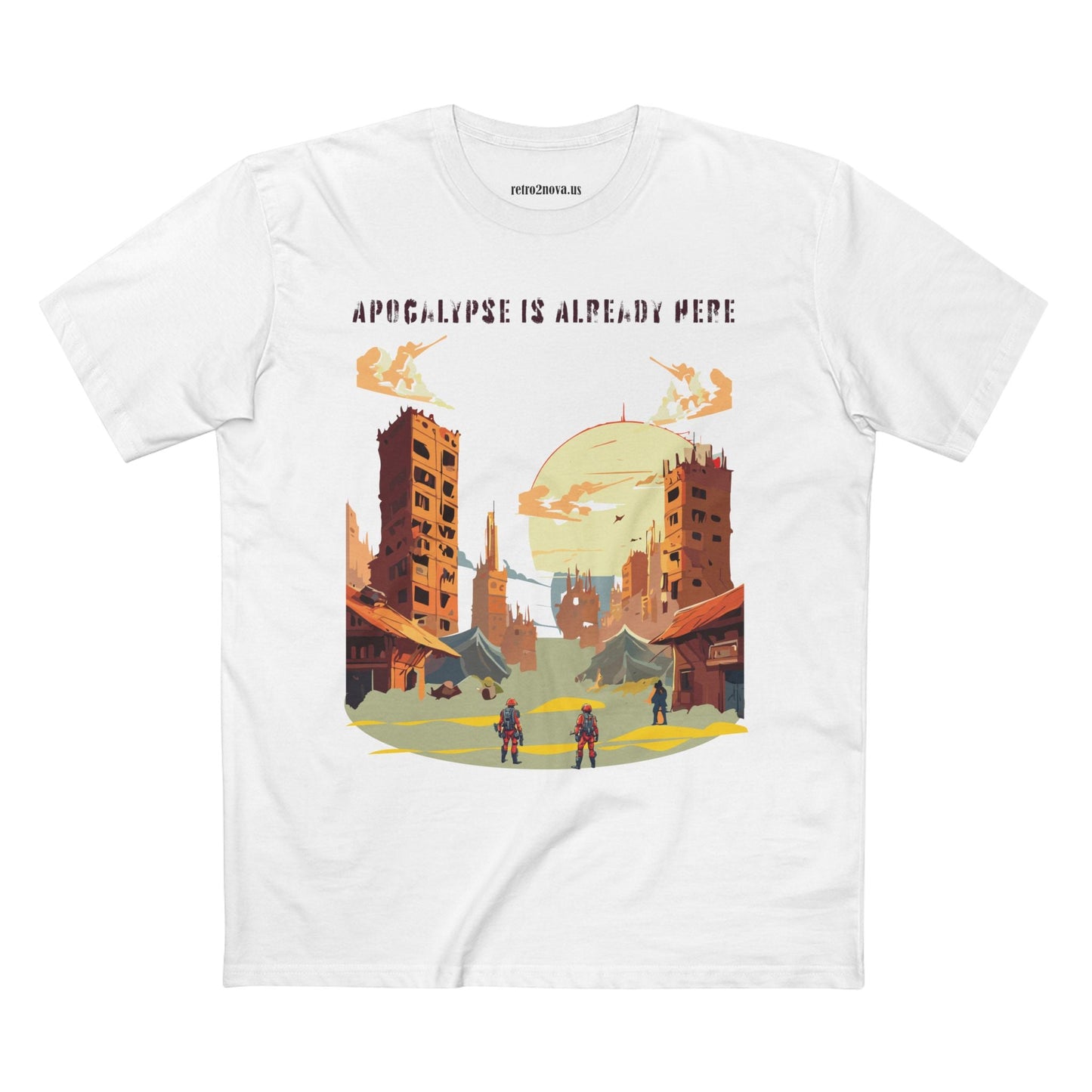 Unisex Premium Cotton Staple Tee With Original Art Design From Retro2Nova Art Collection