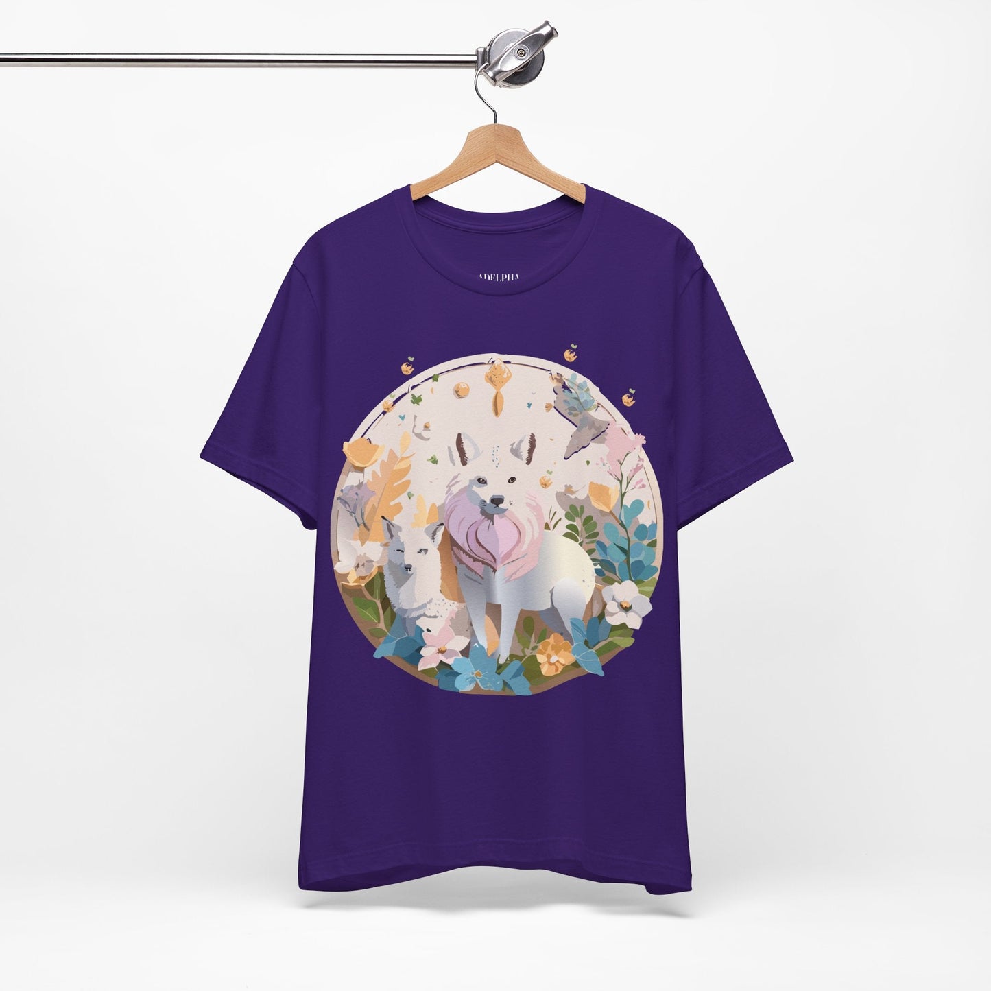 Adelpha Graphic Tee Unisex Short Sleeve Shirt With Vintage Art Design For Everyday Wear
