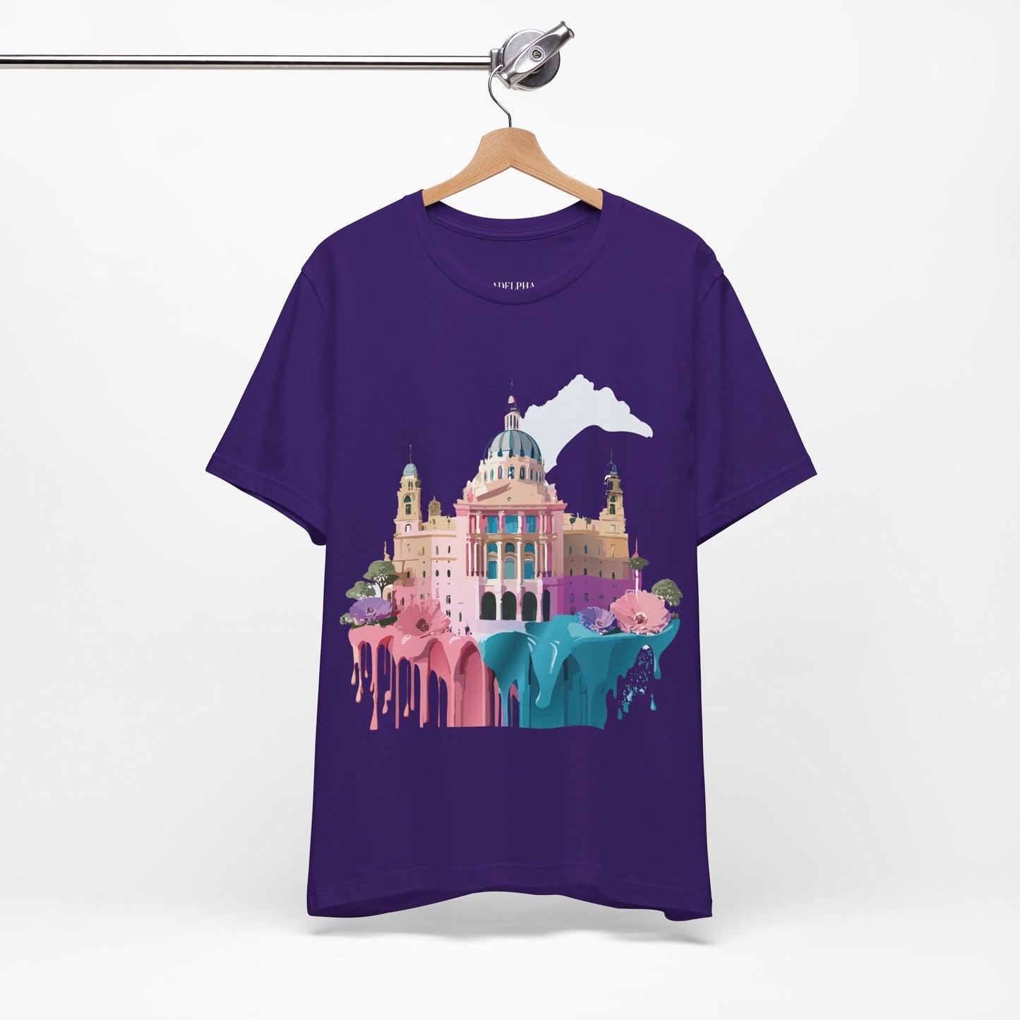 Adelpha Unisex Graphic Tee Madrid Tourist Shirt Vintage Inspired Art Design By Adelpha