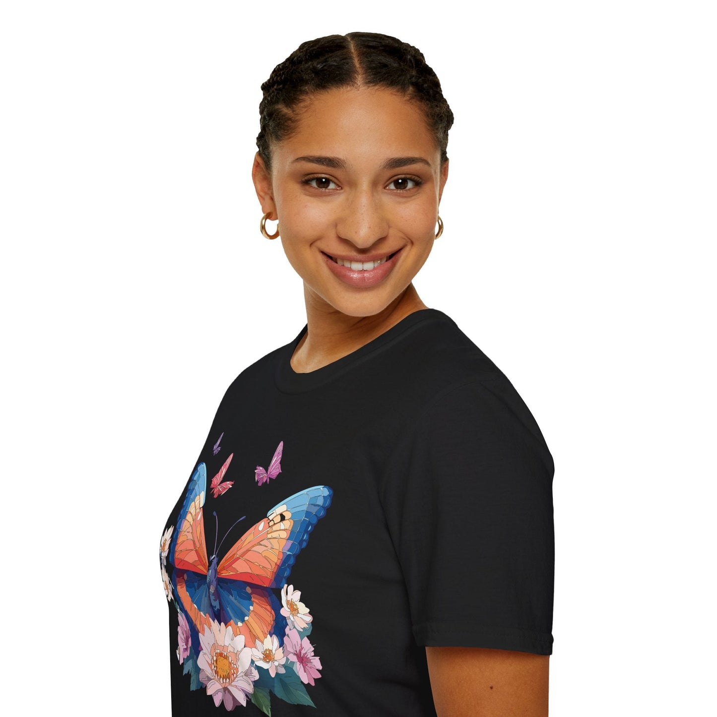 Monarch Butterfly Unisex Softstyle Tee Gildan 64000 Lightweight Breathable 100 Cotton Tee