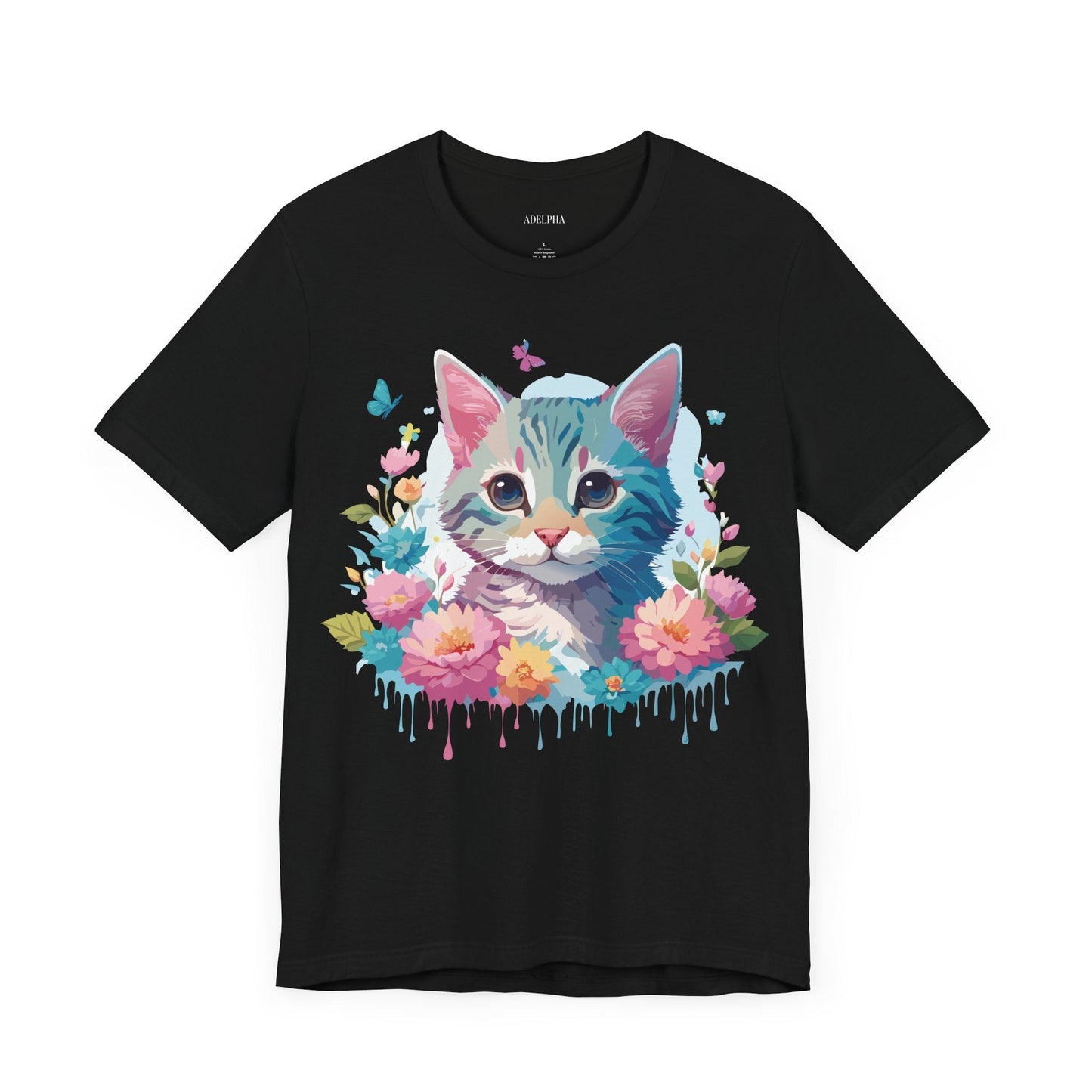Cat Graphic Tee Unisex Jersey Short Sleeve Shirt Adelpha Art Design