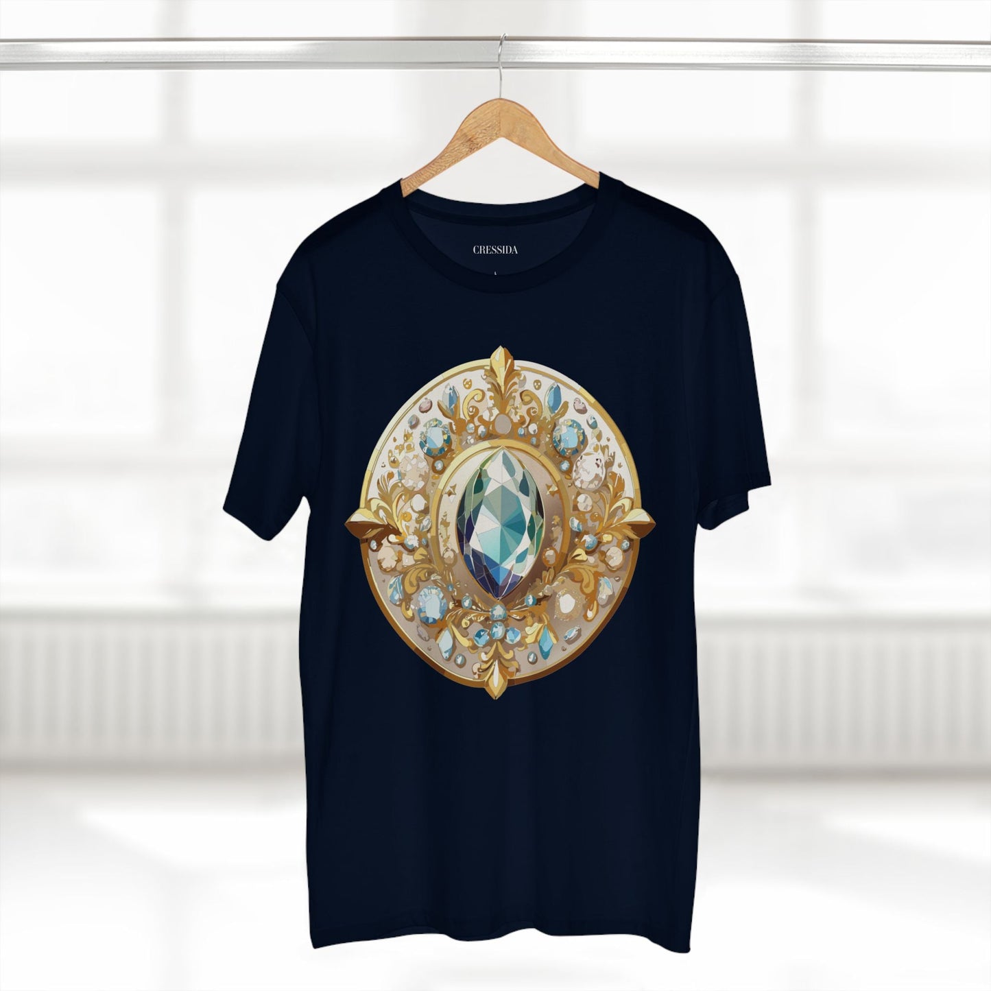 Medallion Graphic T-Shirt Unisex 100 Cotton With Gold Art Design Medal Tee 21