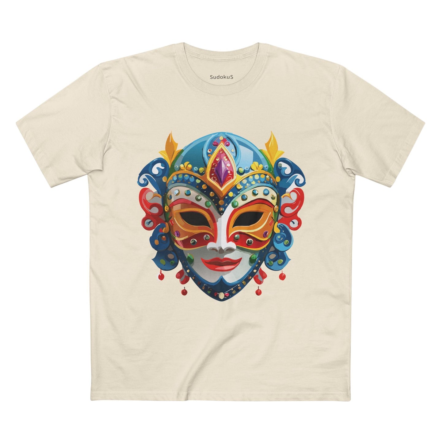 Mask Graphic Unisex 100 Cotton Staple Tee 23
