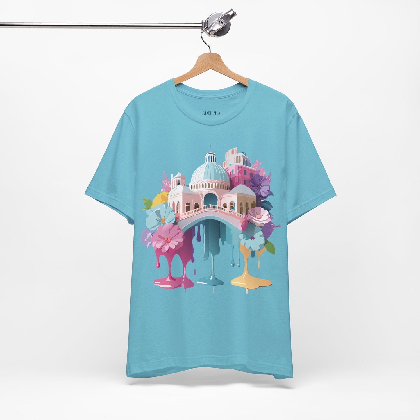 Venice Inspired Tourist Shirt Unisex Graphic Tee Adelpha Vintage Artwork Design Art
