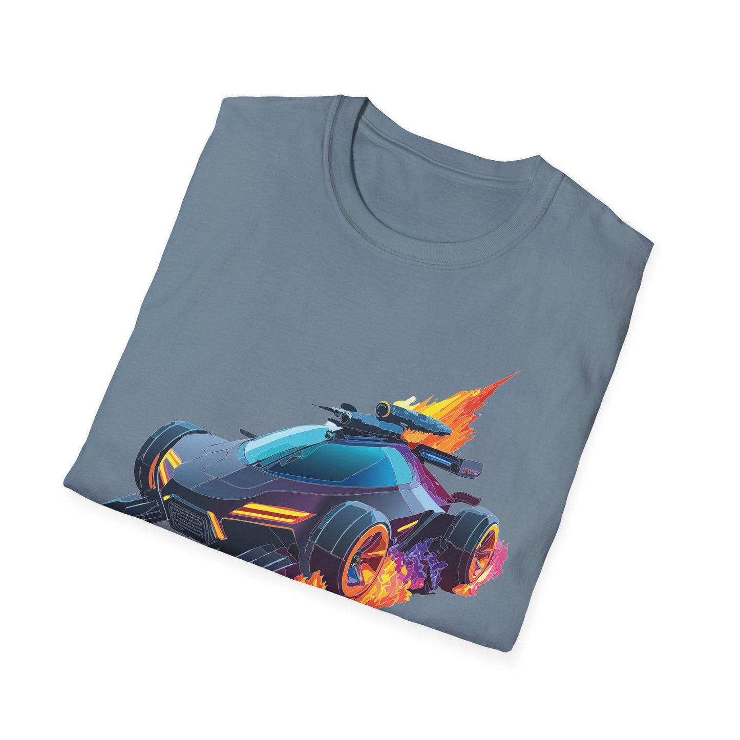 Unisex Car T Shirt Hot Wheels Cars Shirt 100 Percent Ring Spun Cotton Gildan Softstyle Tee