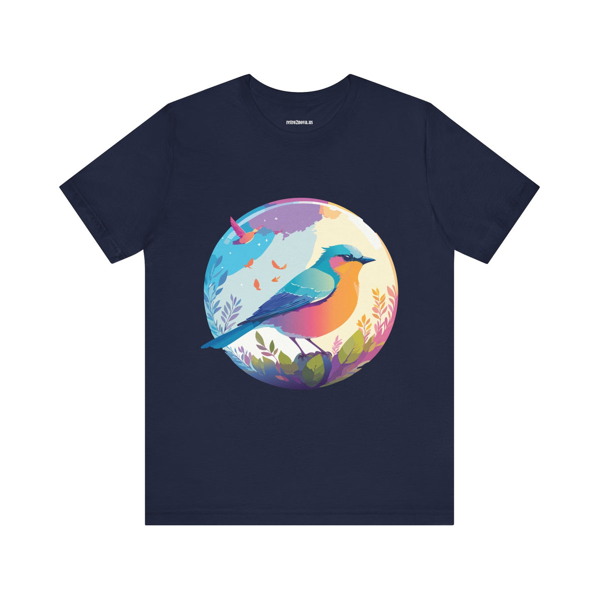 Bird Graphic Unisex Cotton Bella+Canvas Tee with Animal Design ab2
