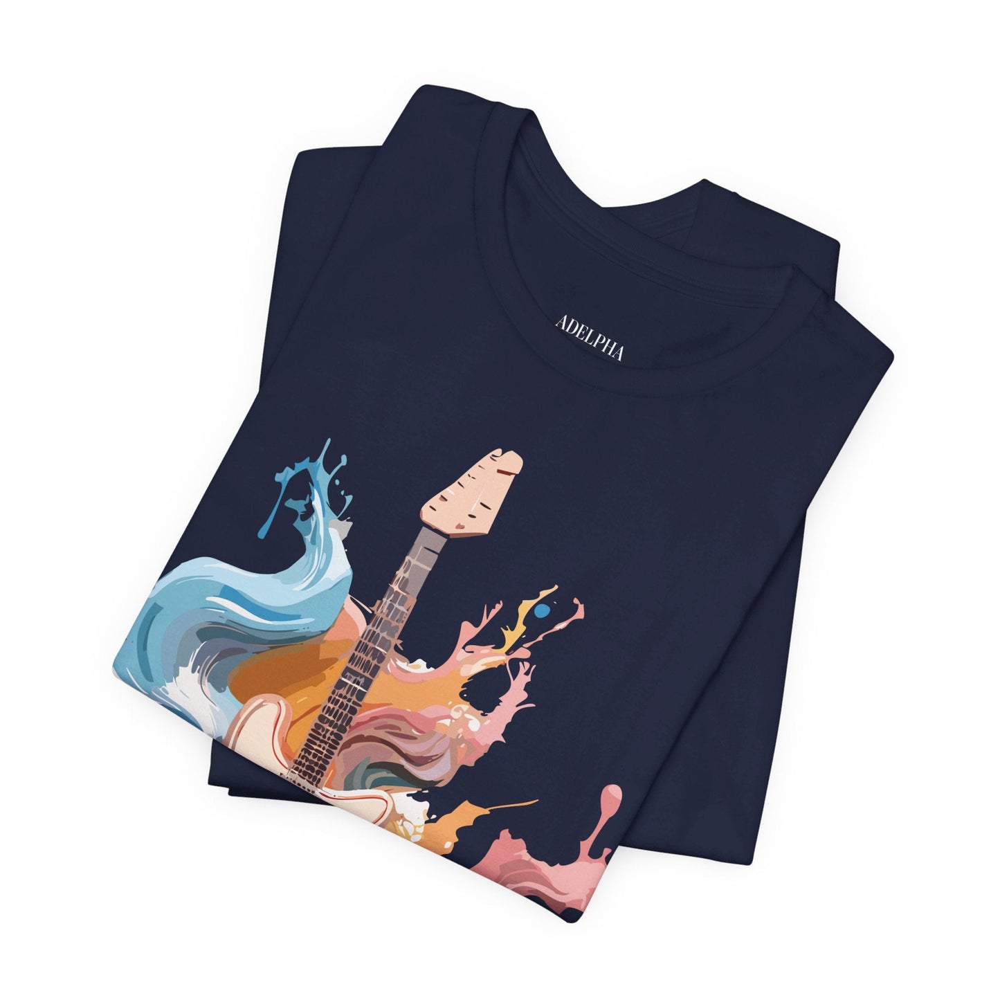 Adelpha Music Graphic T Shirt Unisex Short Sleeve Vintage Inspired Art Tee For Everyday Casual Wear