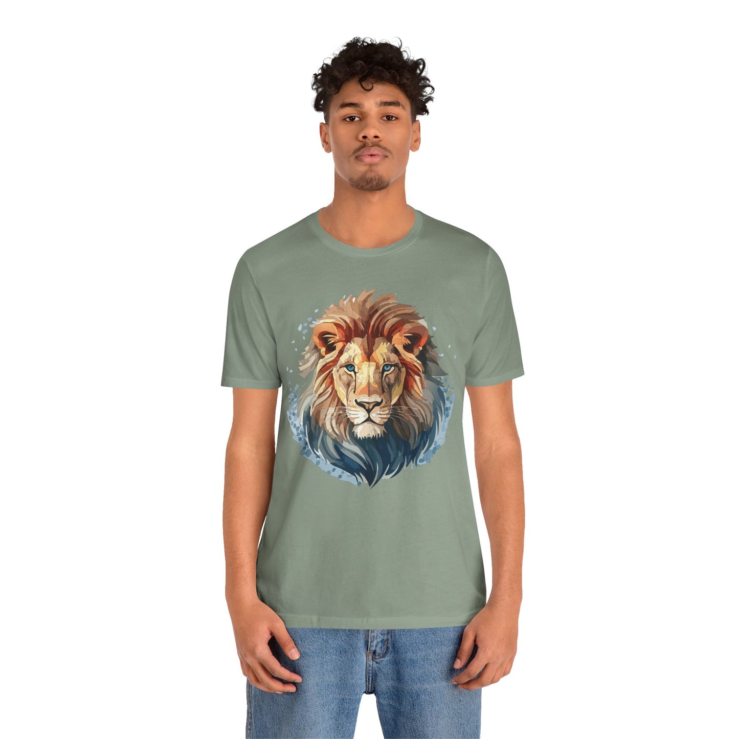 Lion Shirt, Animal Shirt, T-Shirt with Lion, Art Design Tee, Animal Tees, Safari T-Shirt 12