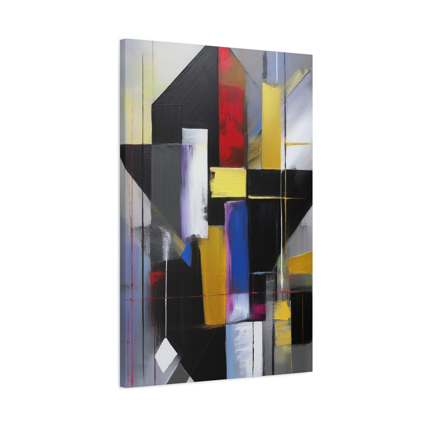 Abstract Geometric Painting Print Canvas 20x24,20x30,24x30 24x32,24x36,30x40 32x48,36x48,40x60 Pine-Wood Inner Frame ABS-36