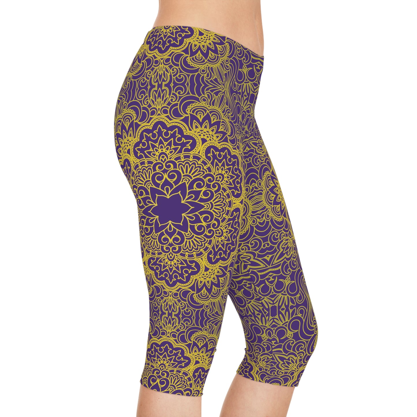 Legging capri à imprimé traditionnel