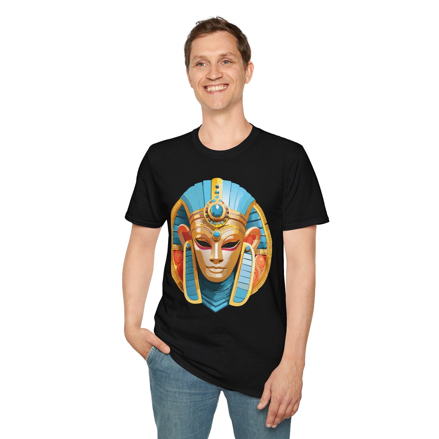 Mask Tee Shirt Unisex Softstyle Short Sleeve Art Design T Shirt 100 Percent Ring Spun Cotton