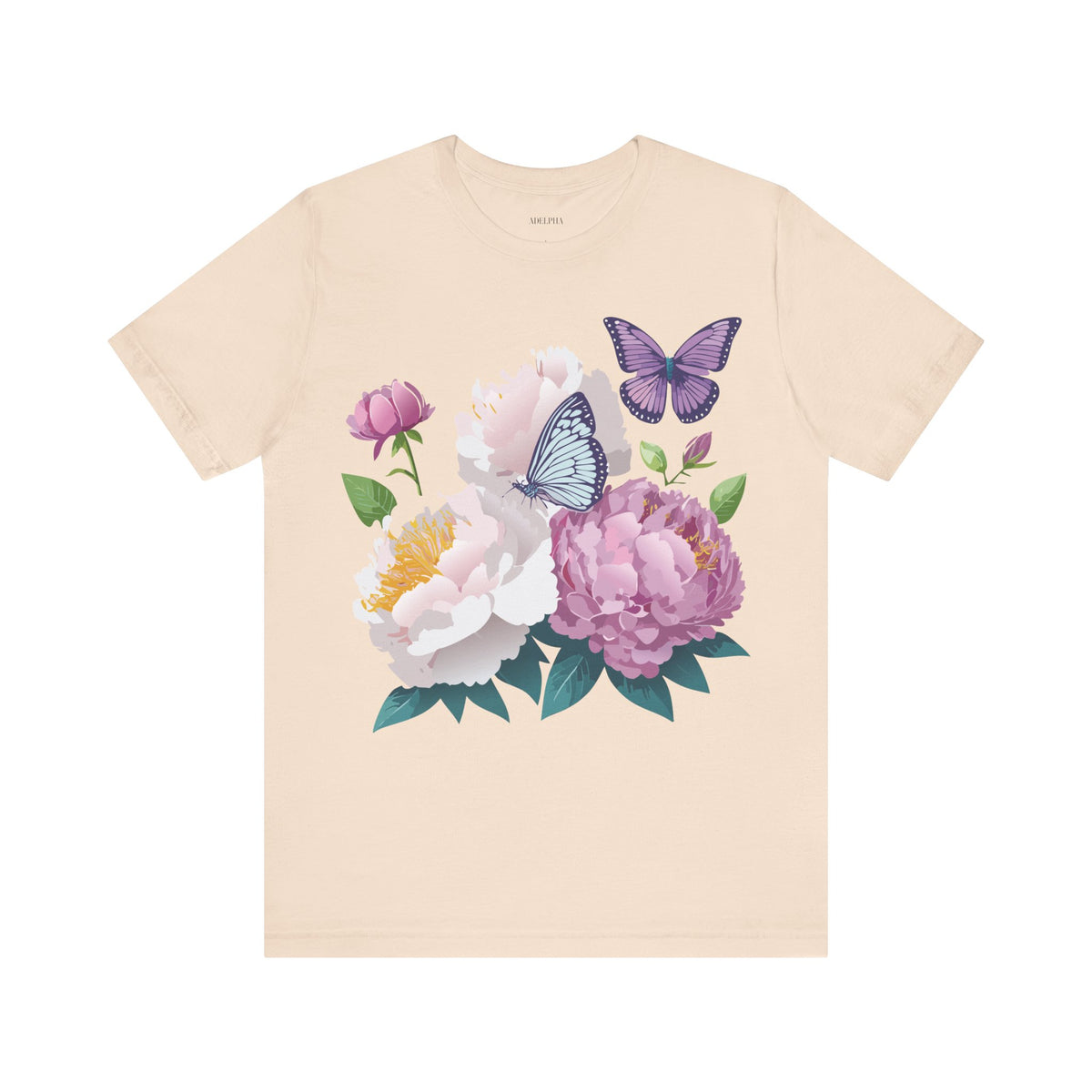 Floral Graphic Tee Shirt - Bella+Canvas Unisex 100 Cotton 32