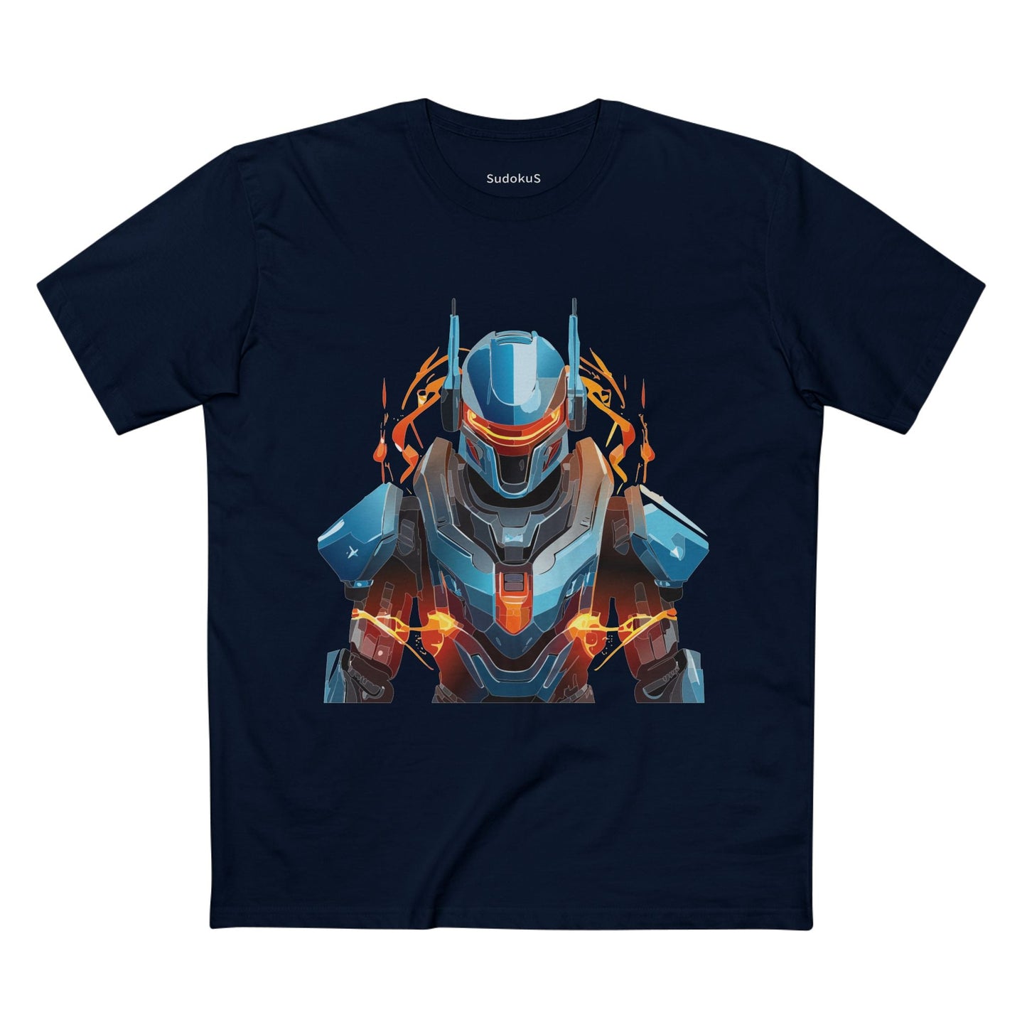 Cyborg Robot Graphic Unisex 100 Cotton Staple Tee 8