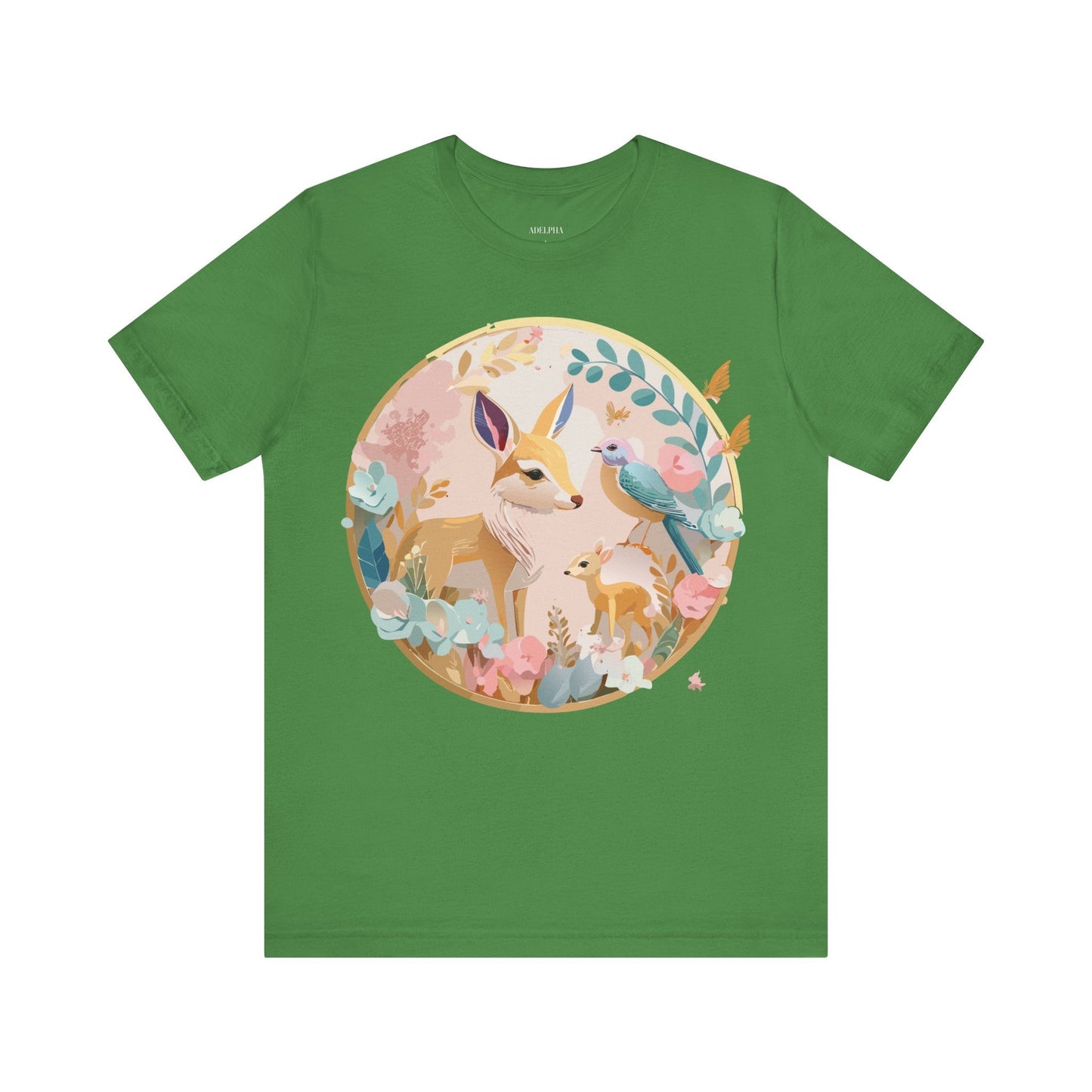 Adelpha Medallion Graphic Tee Unisex Short Sleeve Shirt Vintage Inspired Art Design