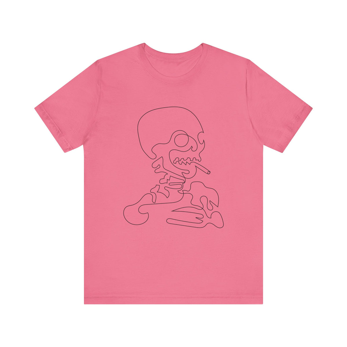 Camiseta unisex de algodón con calavera