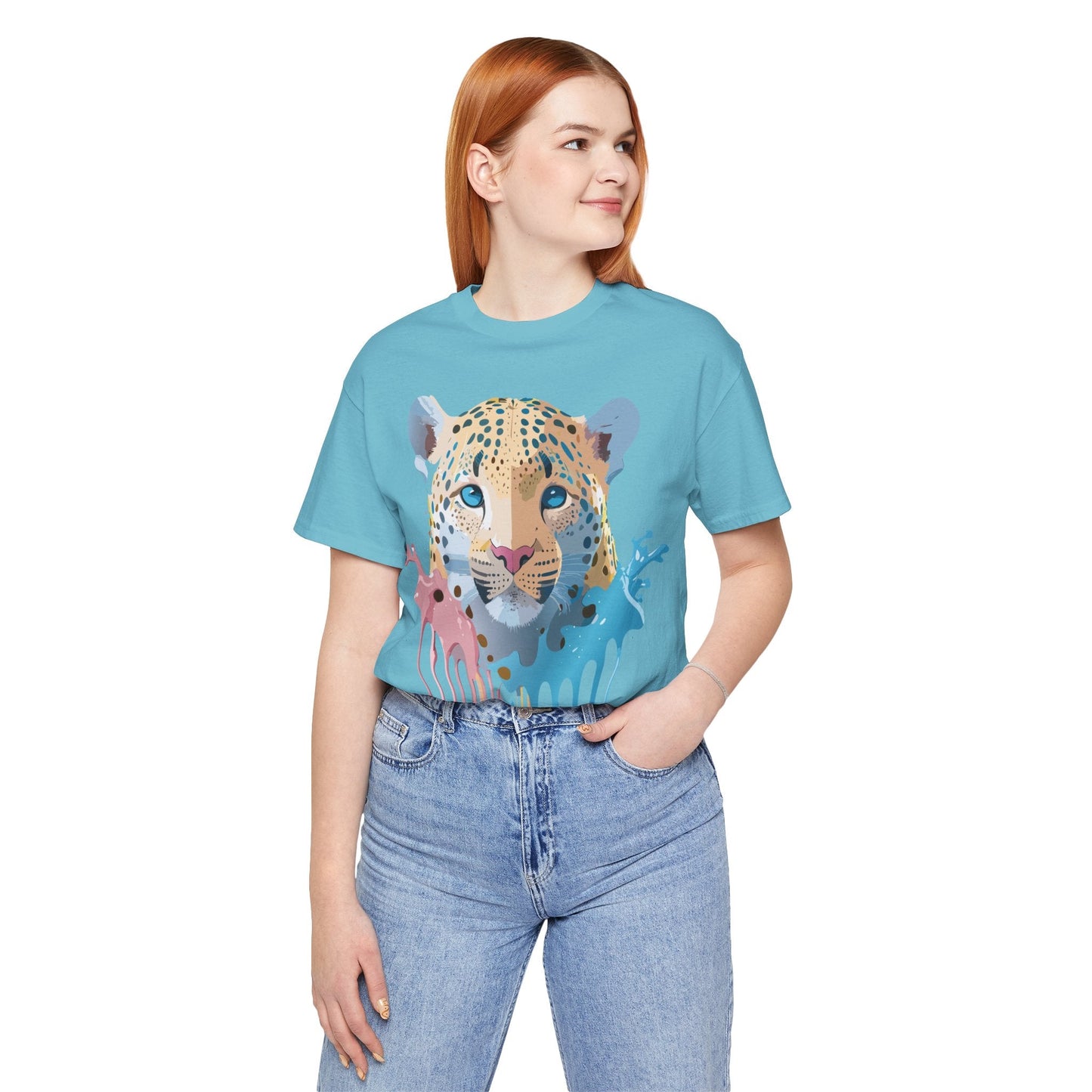 Adelpha Cheetah Graphic T Shirt Unisex Jersey Short Sleeve Vintage Art Tee