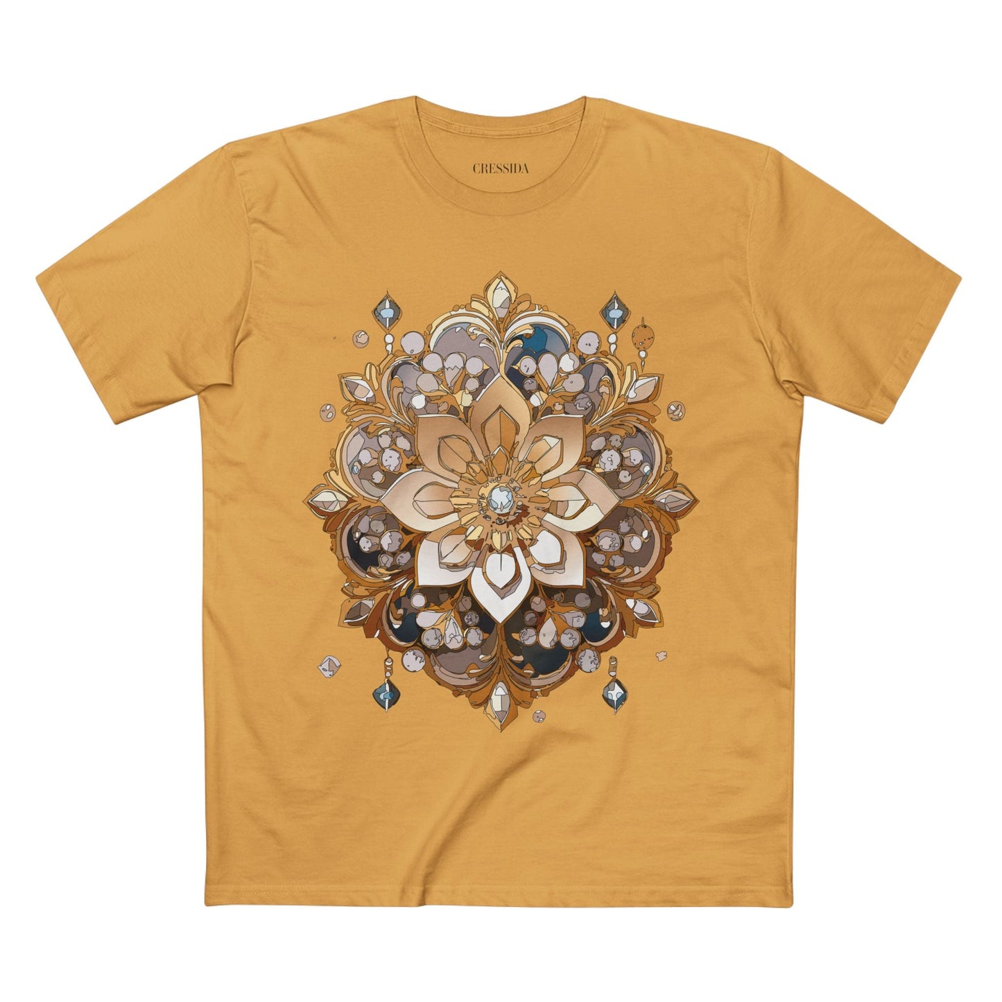 Floral Graphic T-Shirt Unisex 100 Cotton Art Design with Antique Flowers Tee 22