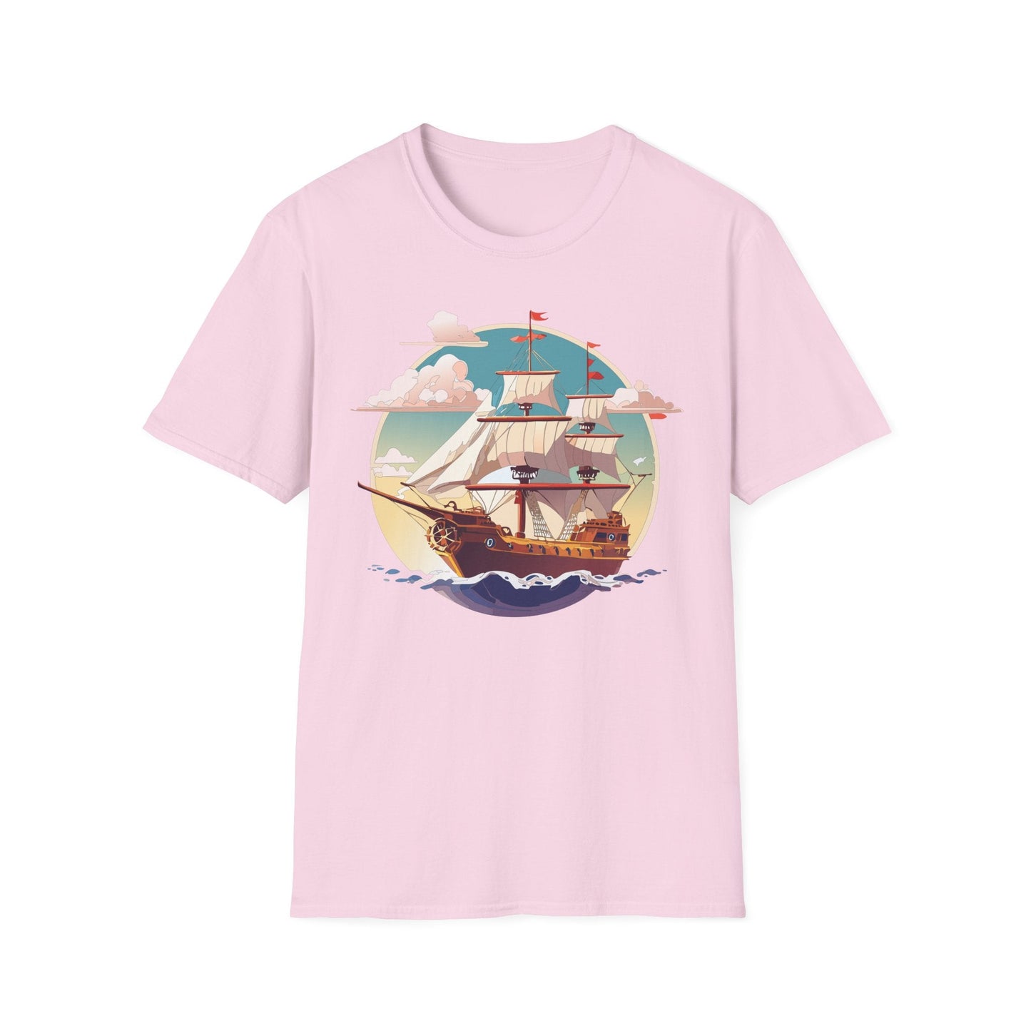 Unisex Ship T Shirts Frigate Vessel Tee Shirt Gildan Softstyle 64000 Cotton Comfort Premium Tee