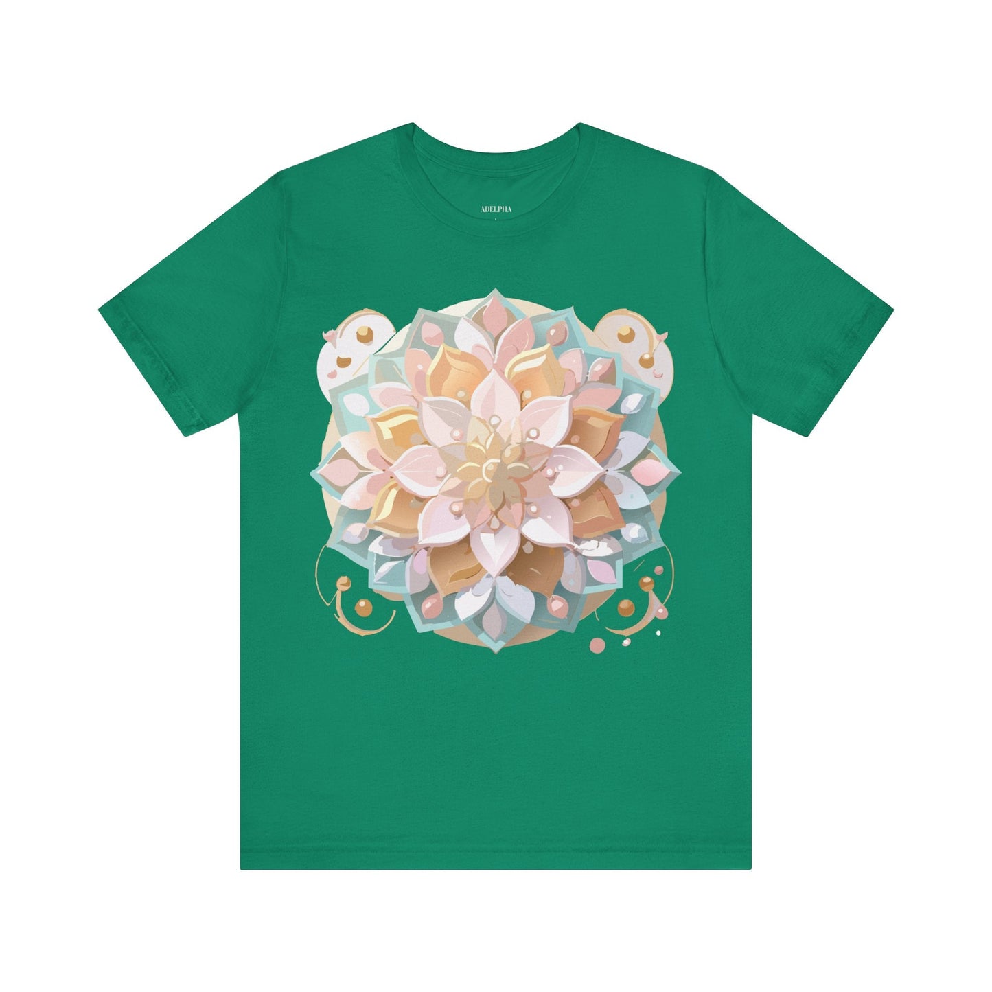 Mandala Graphic Unisex 100 Cotton Vintage Floral Artwork Tee 10