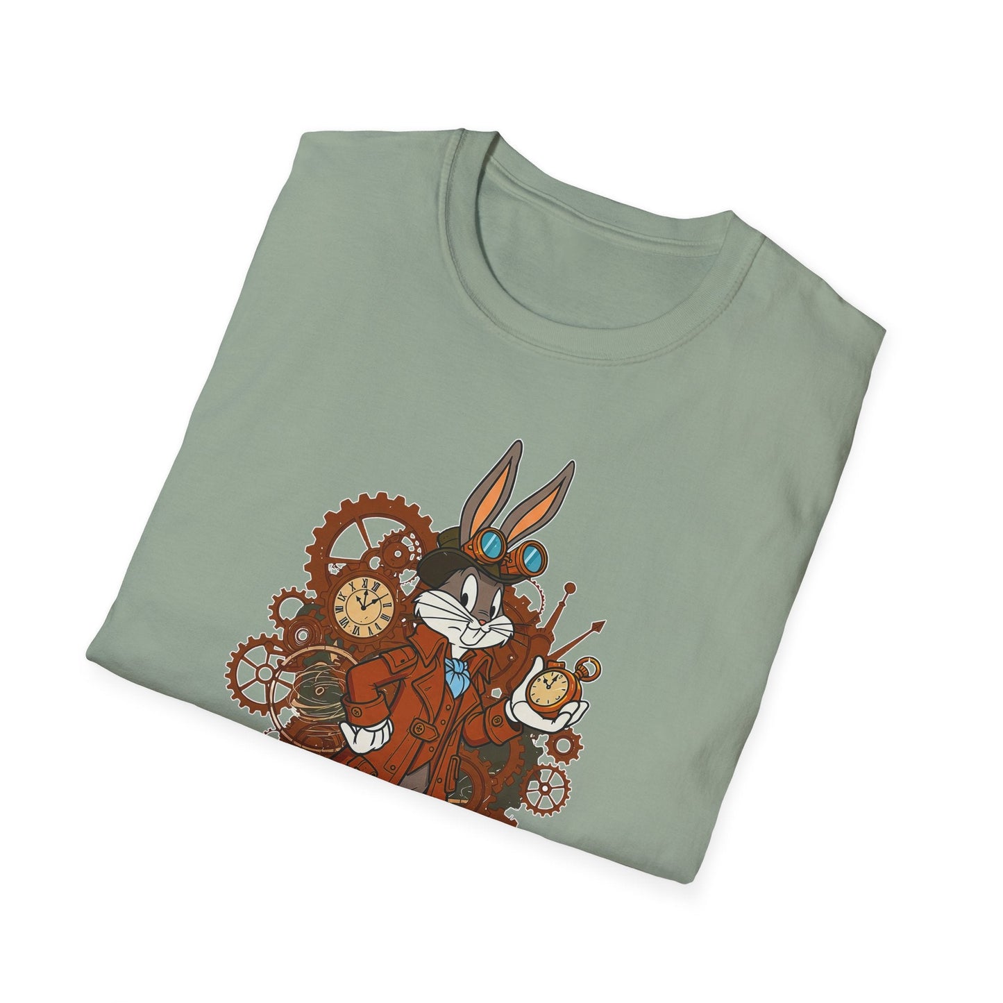 Cartoon Bunny Graphic Unisex Cotton Animal Animation Artwork Design Tee 21