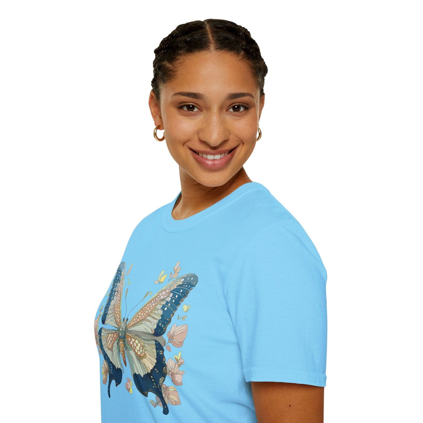 Butterfly Shirt Unisex T Shirt Monarch Butterfly Softstyle Gildan 100 Cotton Tee