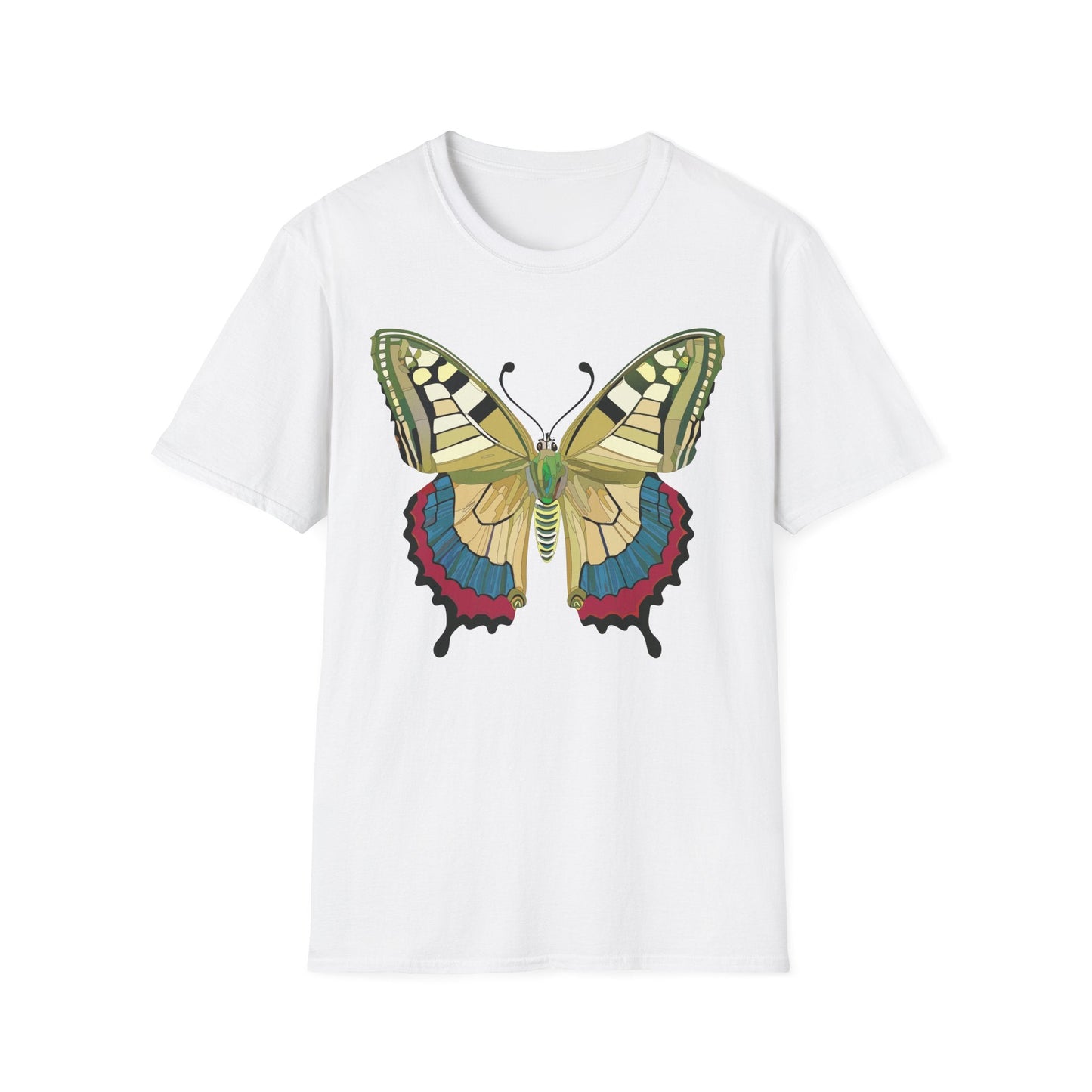 Butterfly T Shirt Unisex Monarch Design Soft Cotton Gildan 64000 Short Sleeve Tee