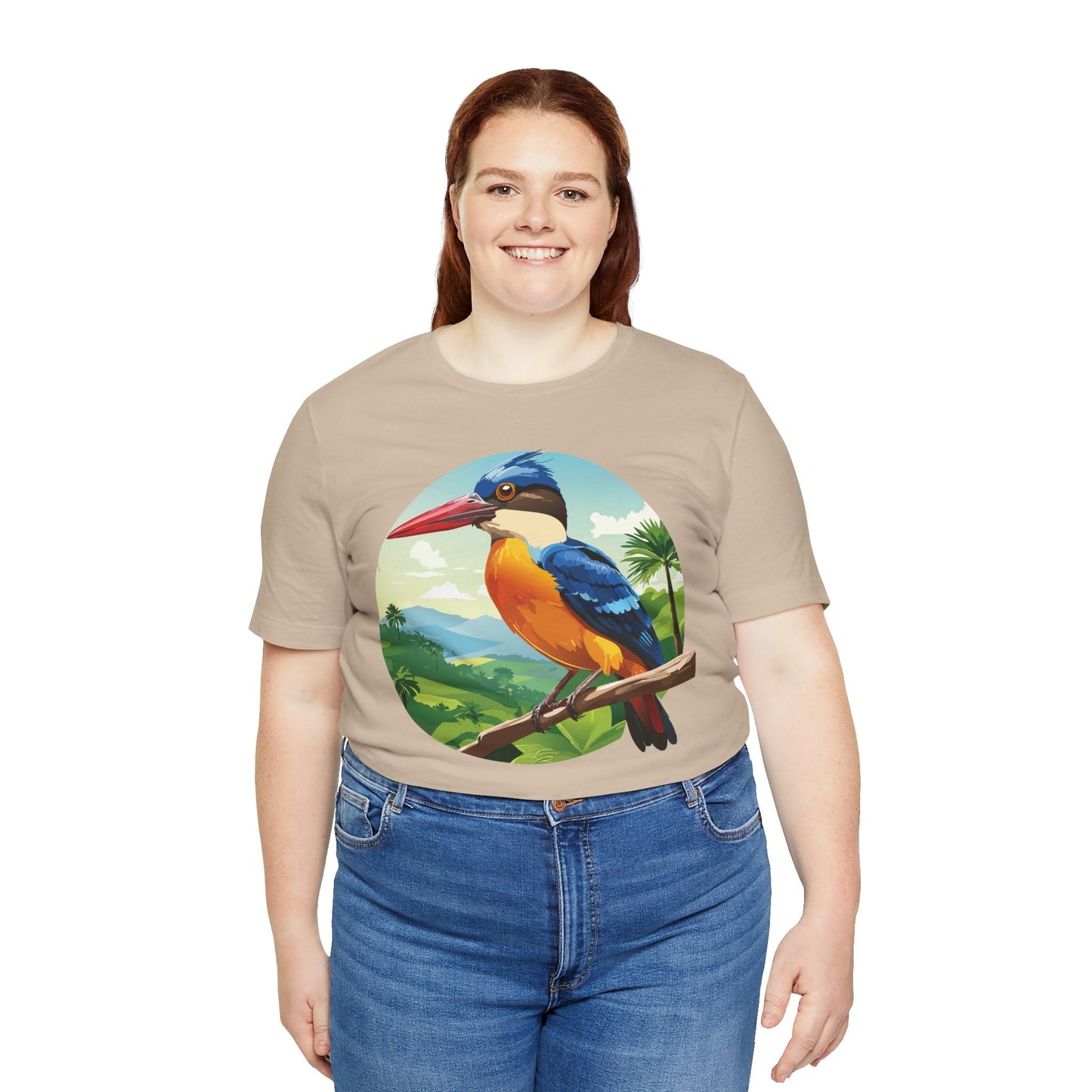 Unisex Animal Shirt With Art Design Featuring Wild Animals Jersey Short Sleeve Tee