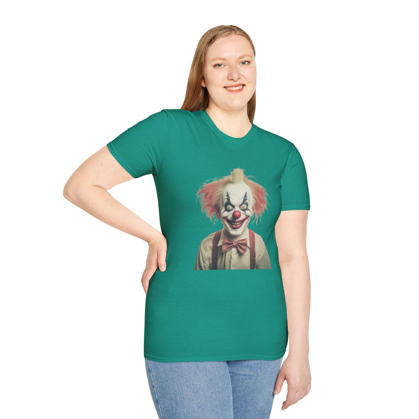 Clown Shirt Circus Tee Gildan Softstyle 64000 One Hundred Percent Ring Spun Cotton Lightweight