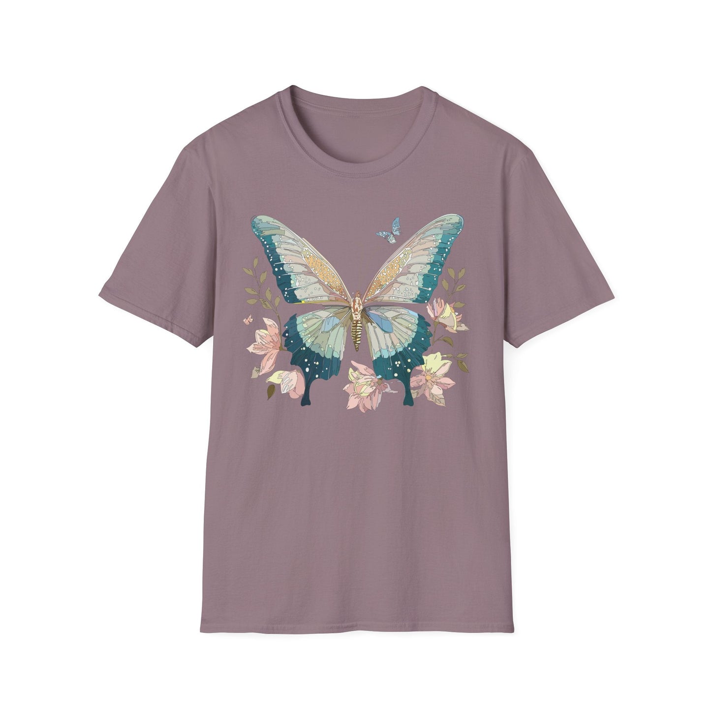 Butterfly T Shirt Unisex Softstyle Short Sleeve Gildan 64000 Monarch Inspired Shirt