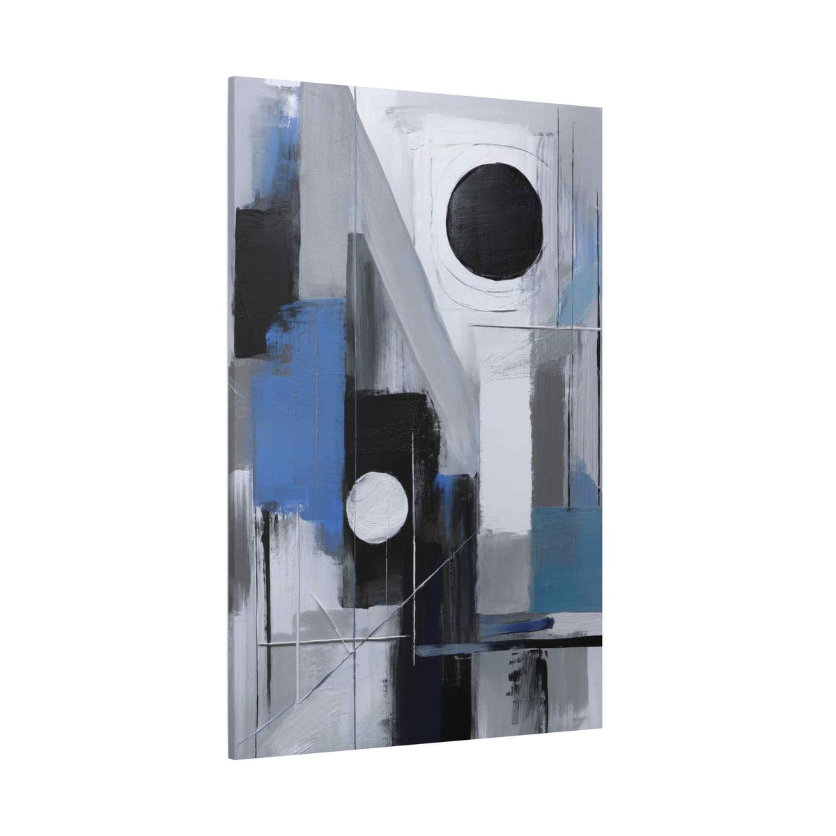 Blue Abstract Painting Print Canvas 20x24,20x30,24x30, 24x32,24x36,30x40, 32x48,36x48,40x60 Pine-Wood Inner Frame ABS-27