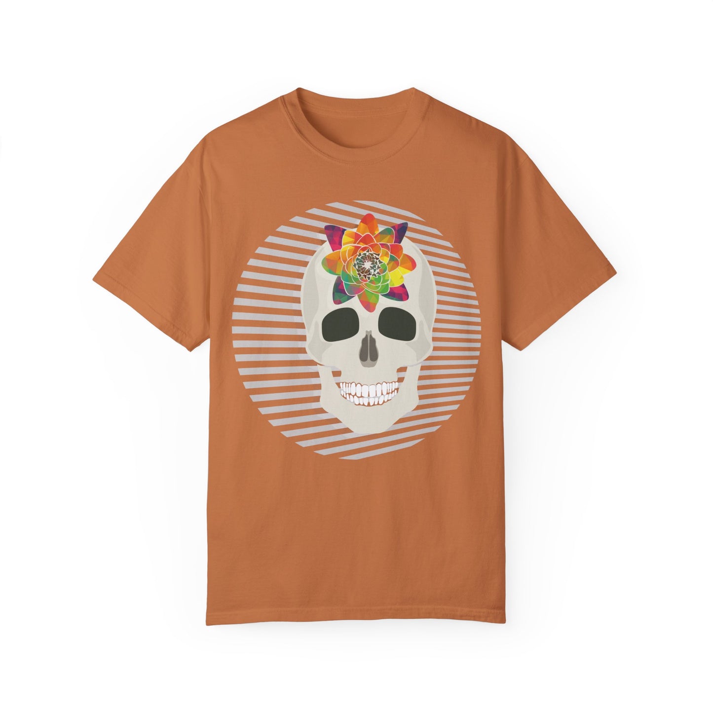 Unisex Cotton Tee Shirt with Skull