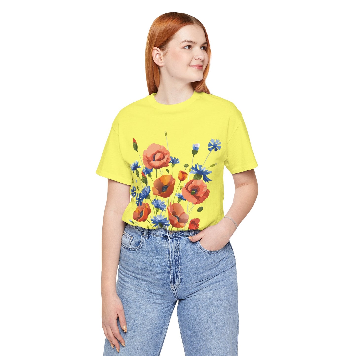 Vintage Floral Graphic Unisex Cotton Tee 33