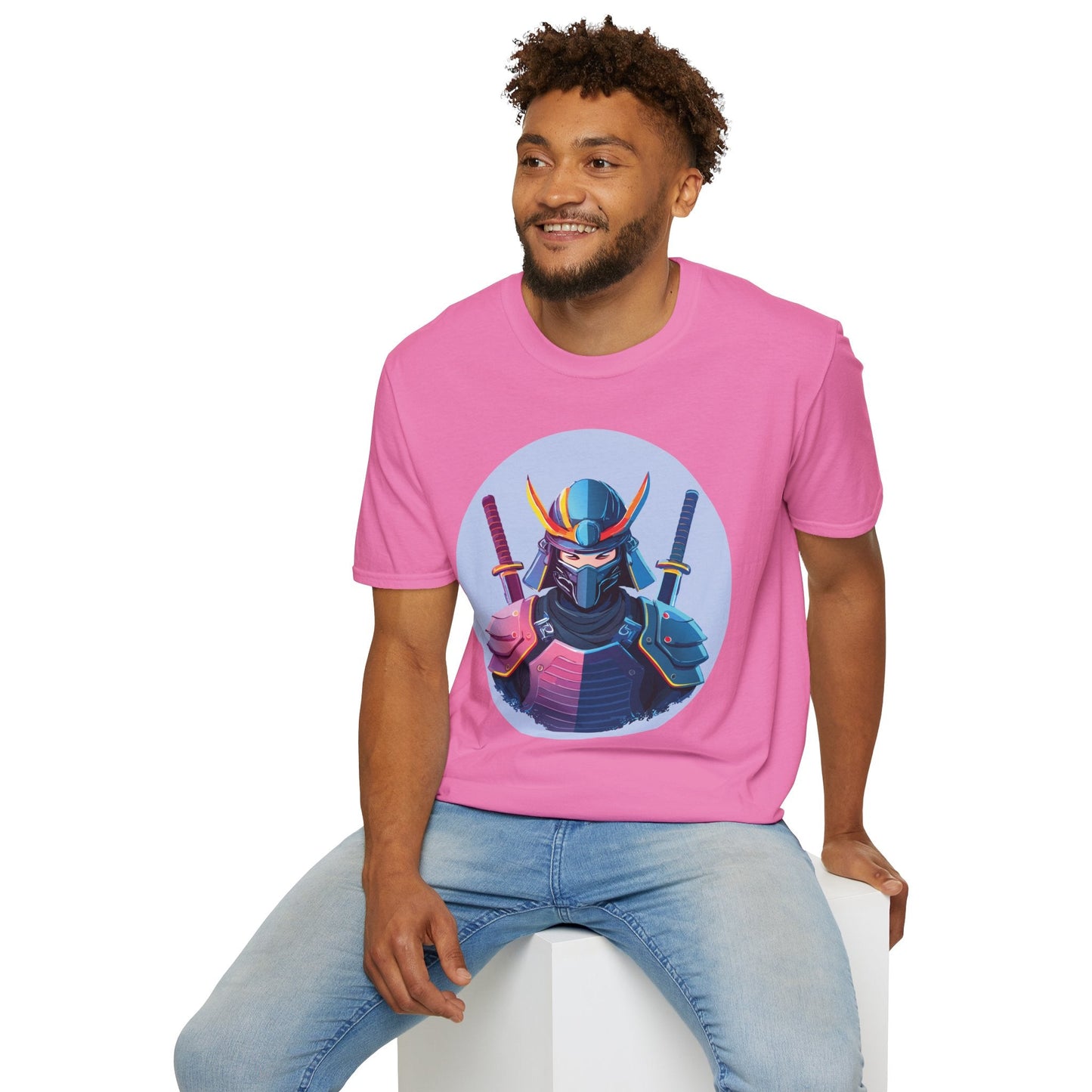 Samurai T Shirt Unisex Softstyle Gildan 64000 Breathable Cotton Tee For Everyday Wear