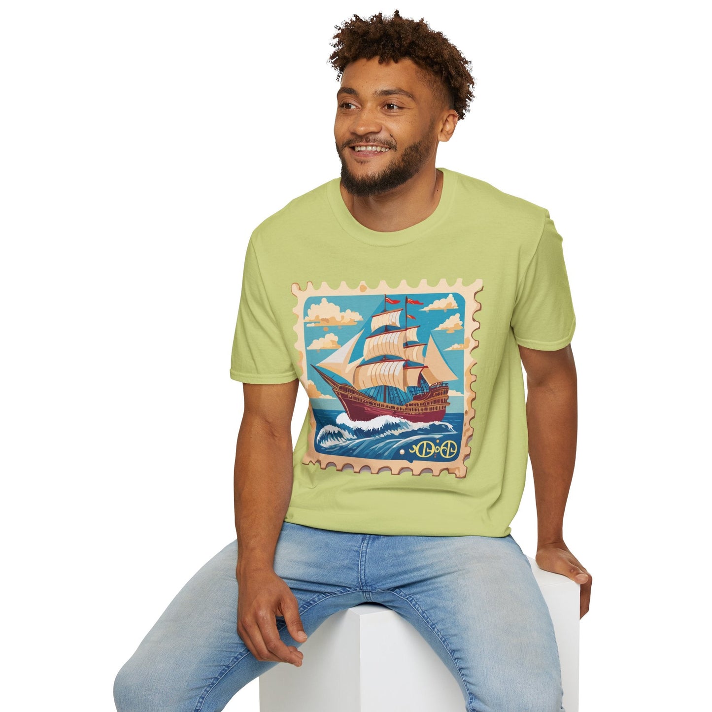 Ship T Shirts Frigate Vessel Tee Unisex Softstyle Gildan 64000 100 Percent Cotton