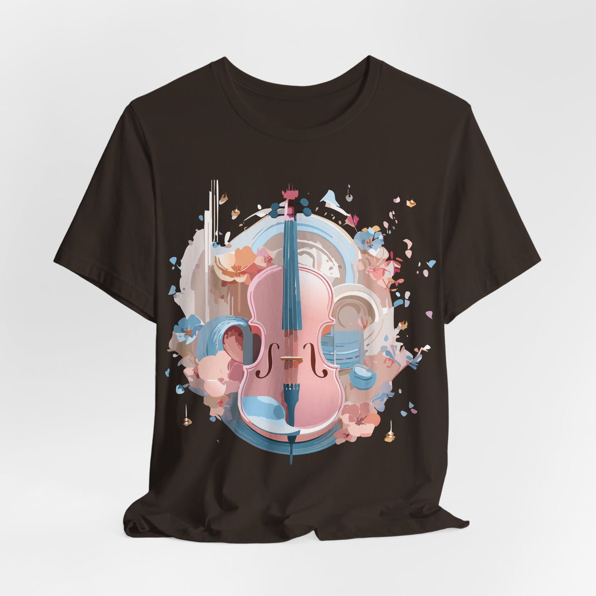 Music Graphic Unisex Cotton Bella+Canvas Tee with Art Design m111