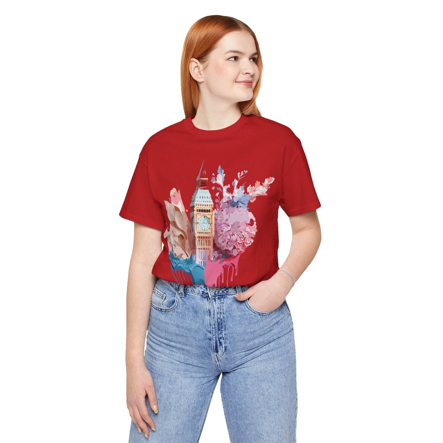 Adelpha Unisex London Tour Graphic Tee With Vintage Inspired Artwork Short Sleeve