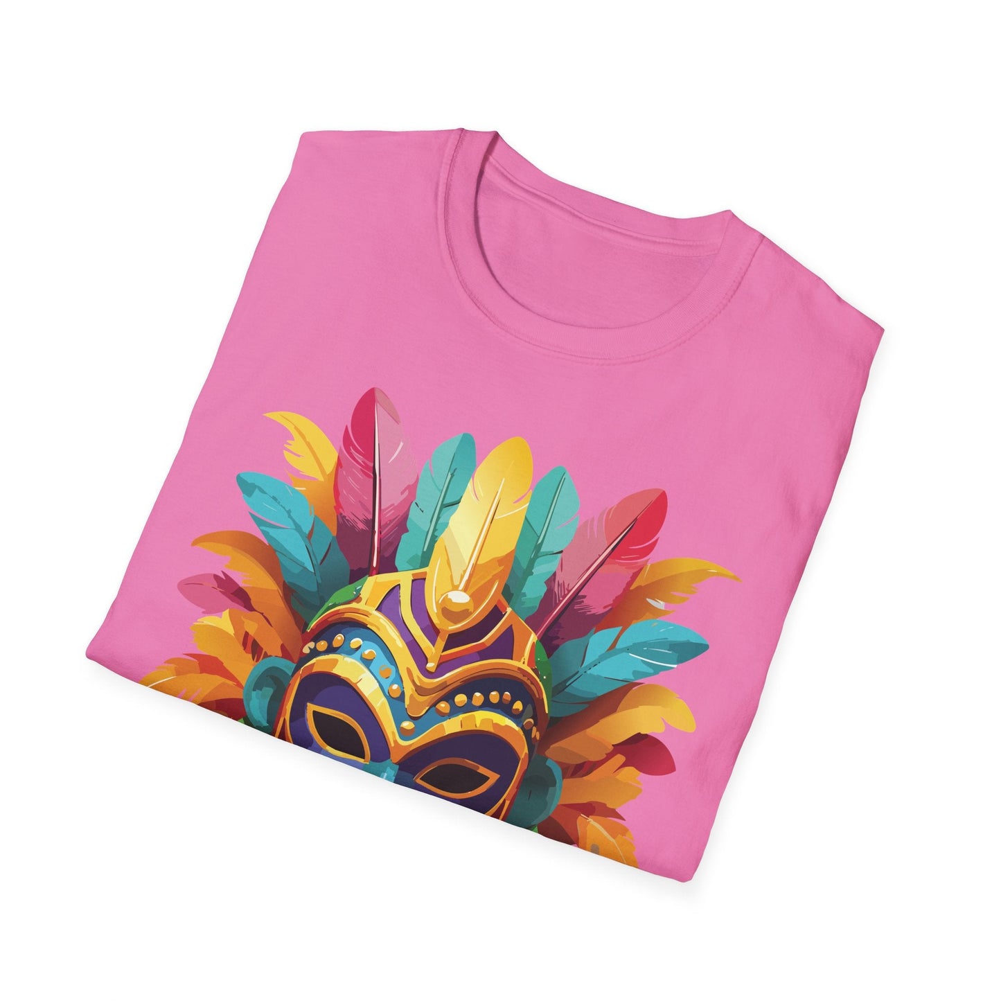 Mask Graphic Unisex Cotton Masquerade Design Artwork Tee 1