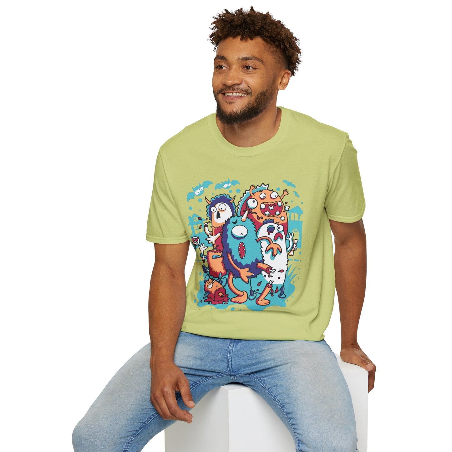 Cartoon T Shirt Animation Tee Funny Graphic Unisex Softstyle 100 Percent Ring Spun Cotton Tee