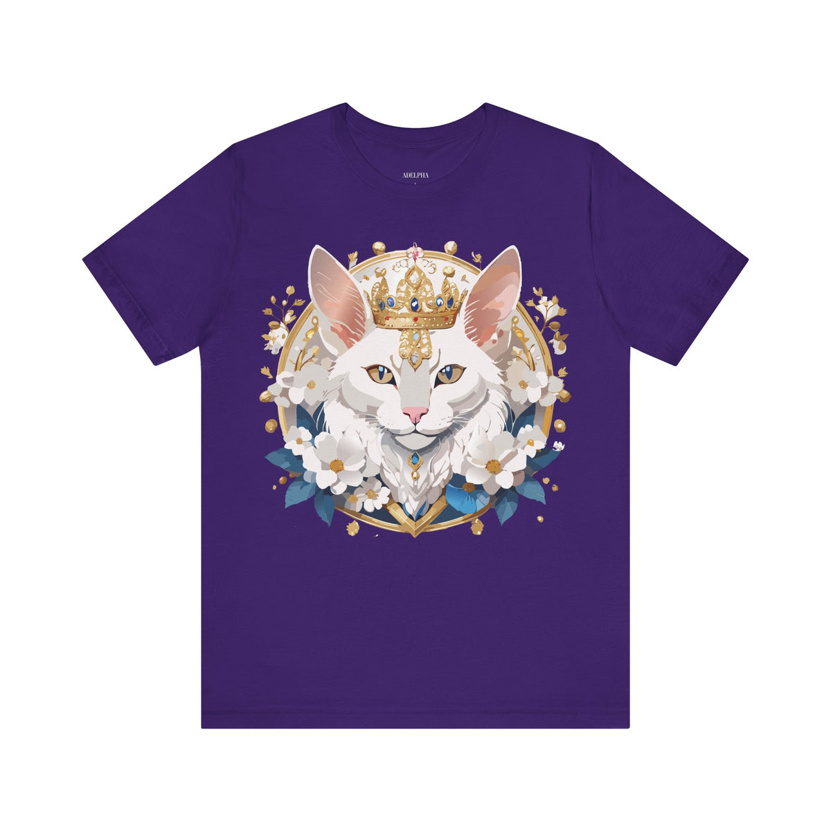 Medallion Graphic Unisex Cotton Bella+Canvas Tee with Floral Art Design m64