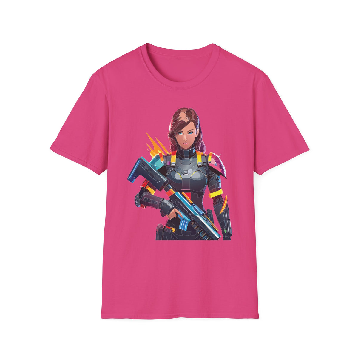 Cartoon Warrior Graphic Tee Gildan Unisex 100 Cotton Tee Shirt c44