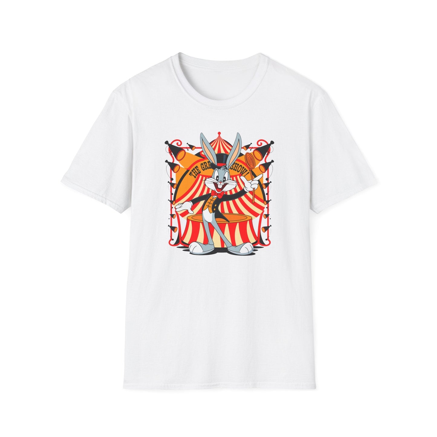 Bugs Bunny Unisex Shirt Gildan Softstyle Tee Cartoon Graphic Design 100 Percent Cotton