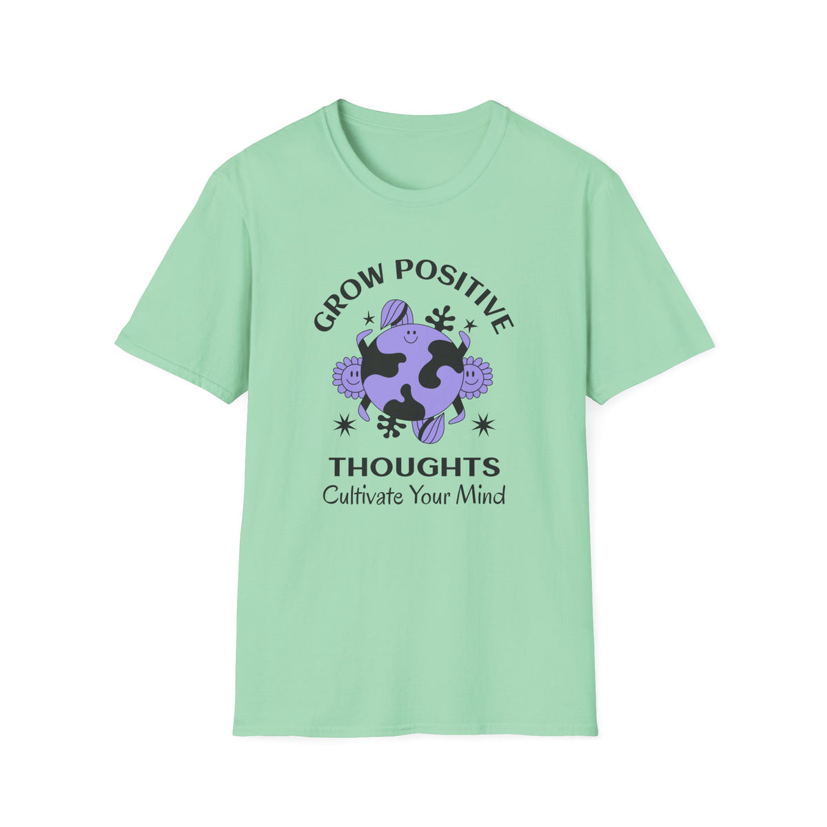 Positive Slogan Positive Words Tee with Good Quotes Graphic Tee Gildan Unisex 100 Cotton Tee Shirt p102